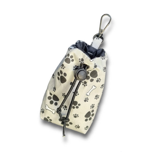 Grey paws treat bag