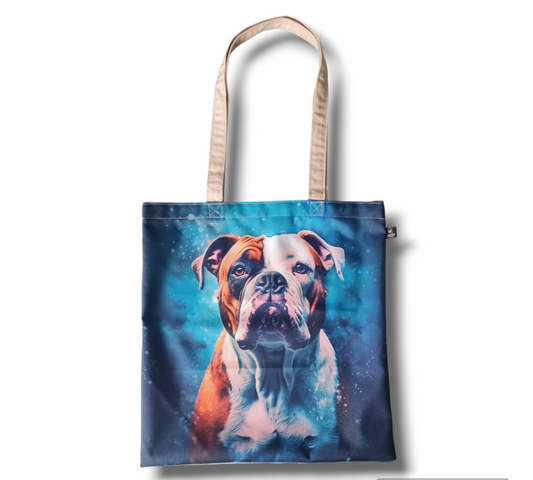 Tote bag - watercolour American bulldog