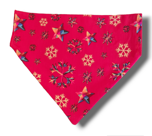 Christmas geo star snowflake bandana