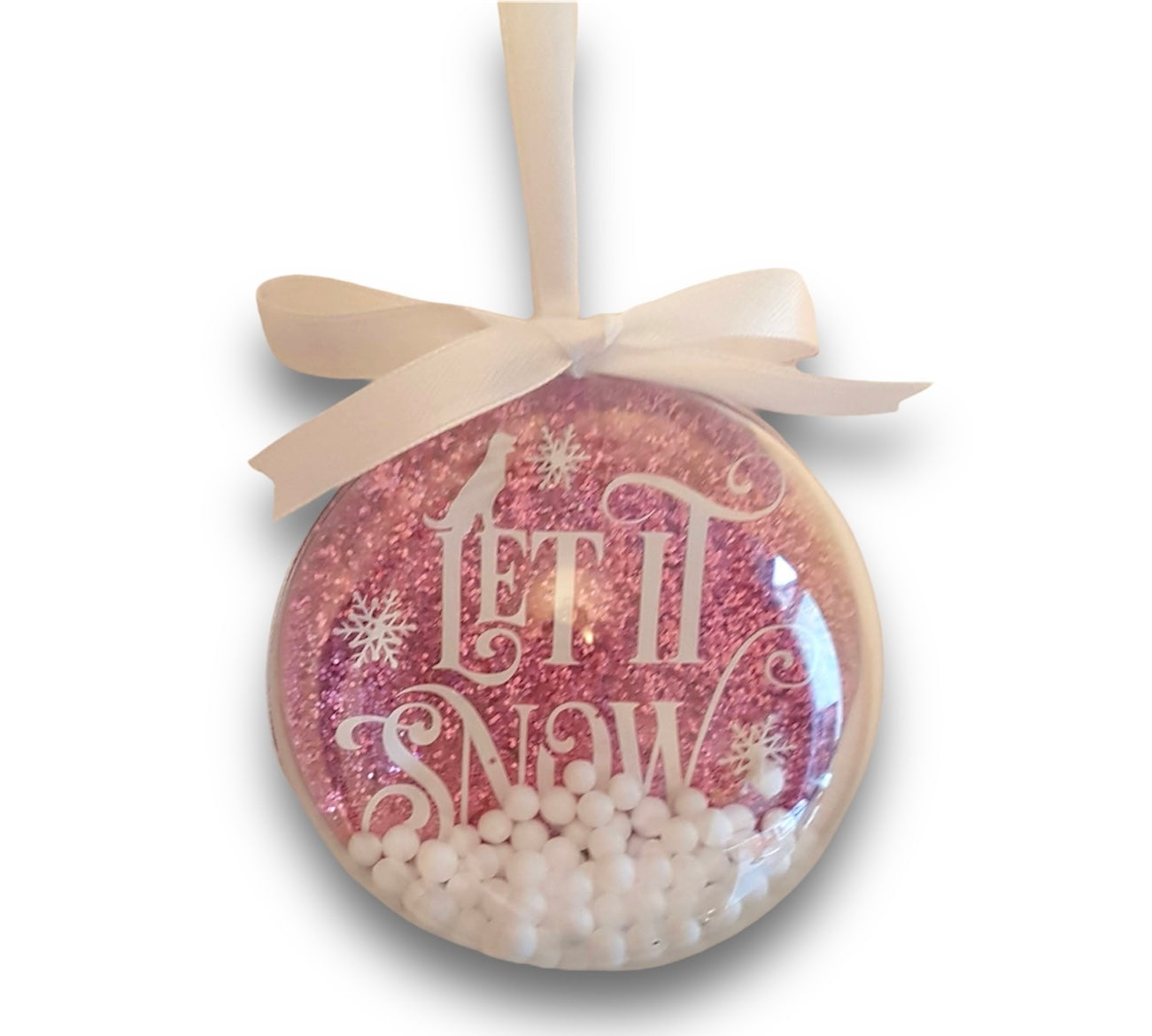 Christmas tree glitter bauble