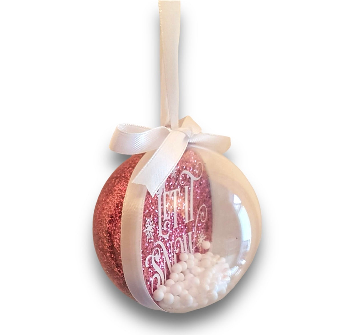 Christmas tree glitter bauble