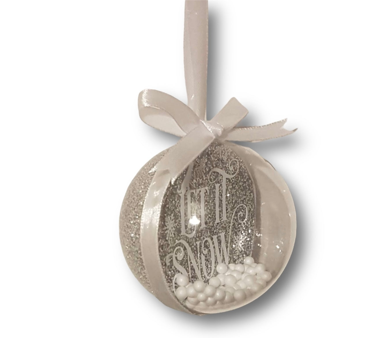 Christmas tree glitter bauble