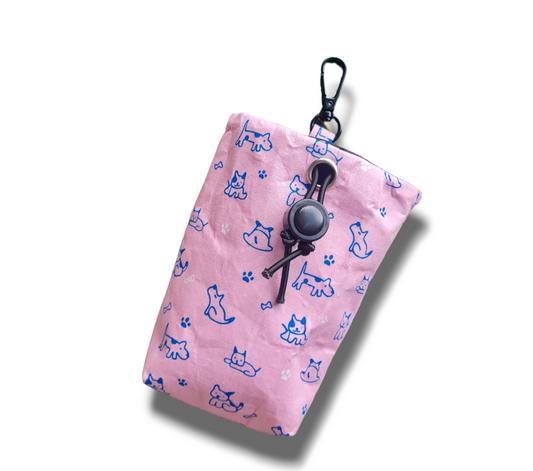 Pink dogs treat bag