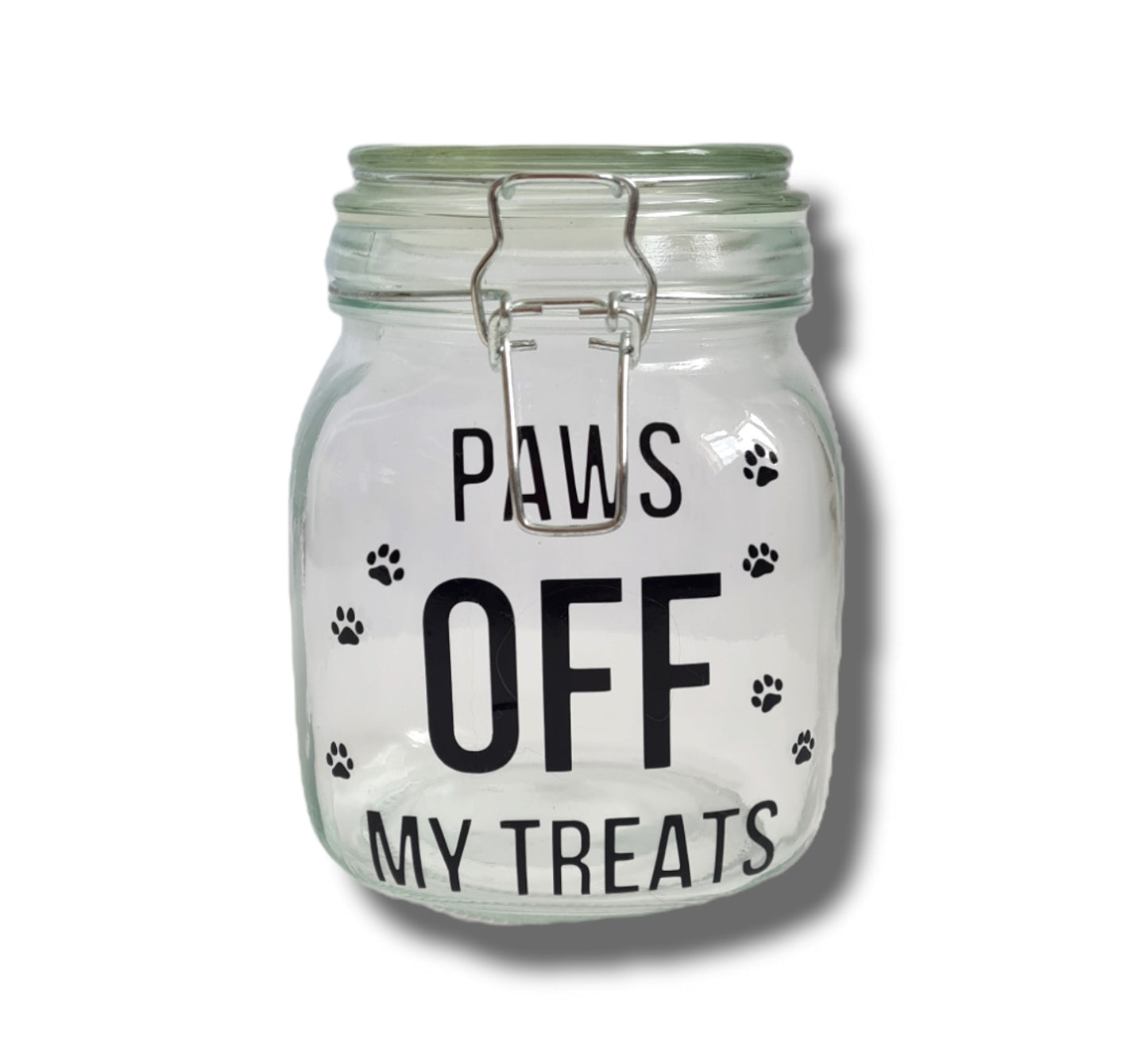 Dog ‘paws off my treats’ jar