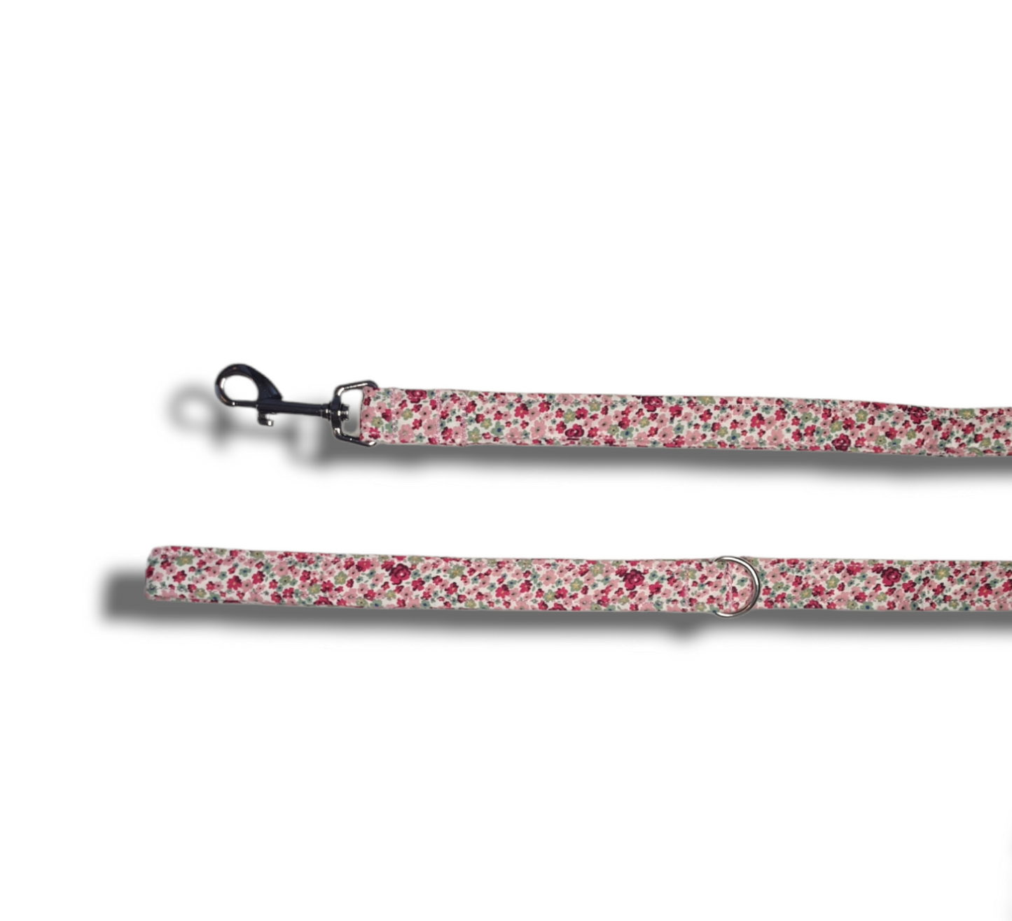 Pink Ditsy Dog collar/lead