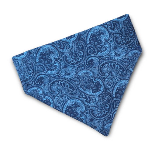 Blue Paisley Dog Bandana