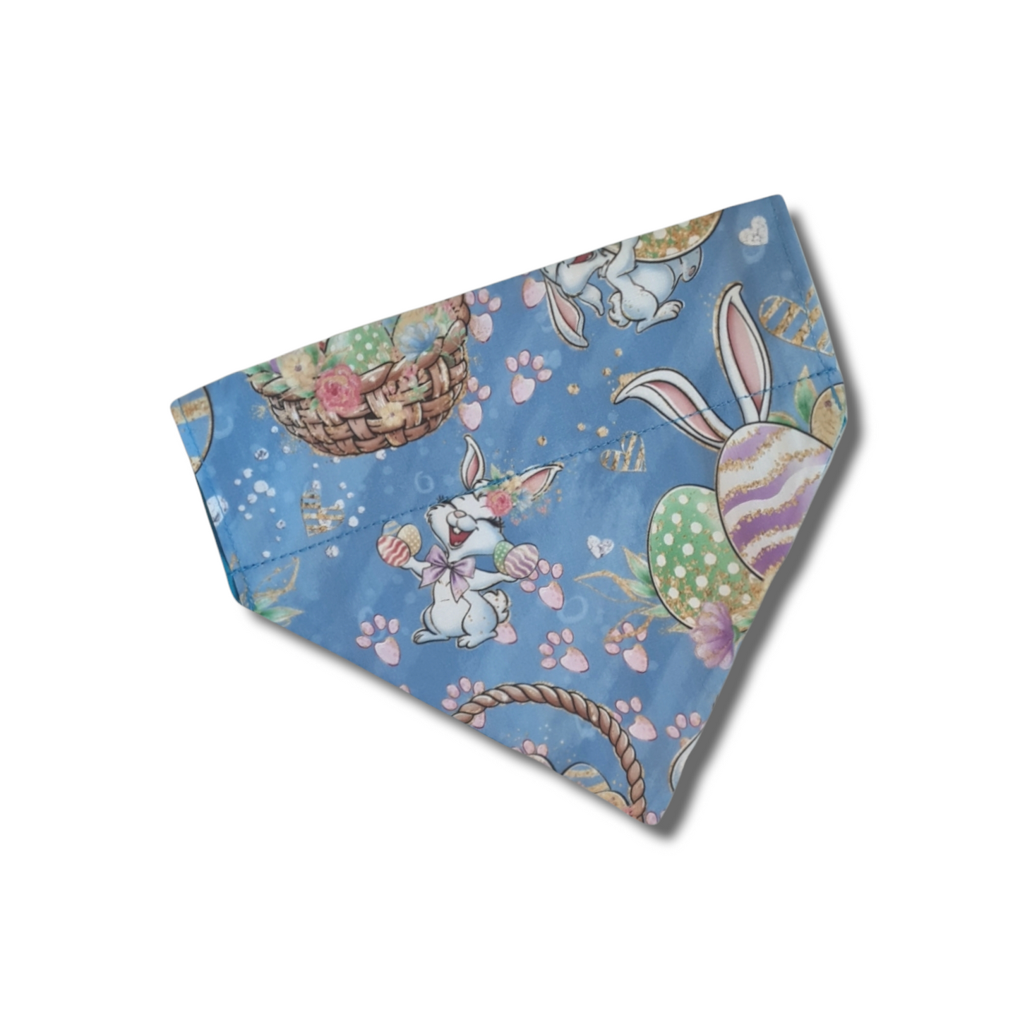 Easter dog bandana with Easter bunny chick's and eggs!