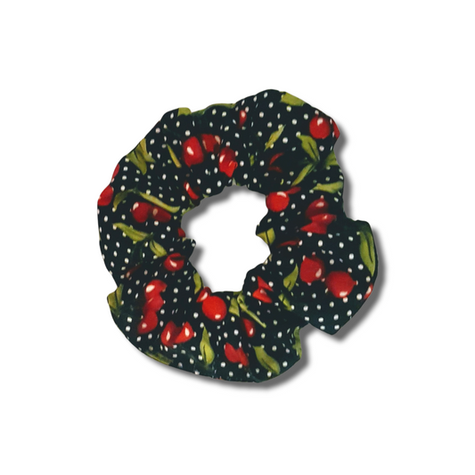 cherry scrunchies