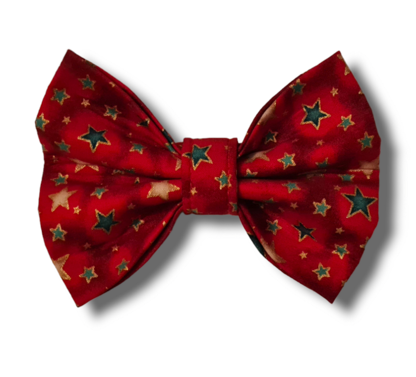 Starry Christmas Dog Bow Tie