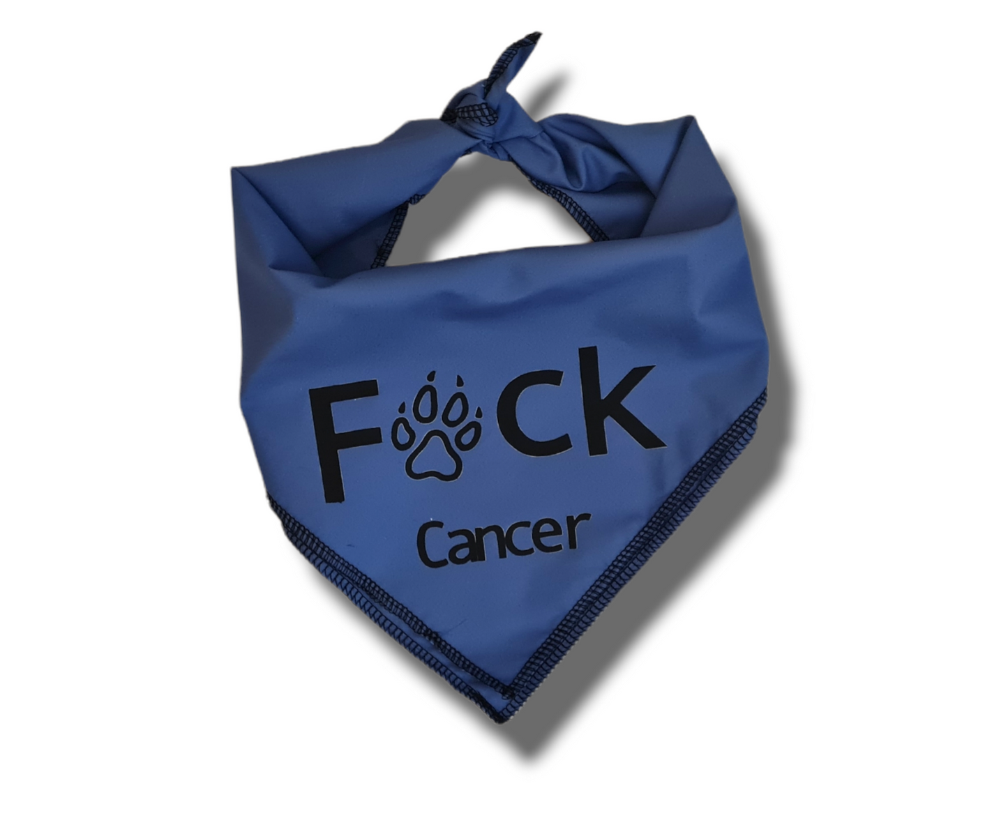 Charity F*ck Cancer tie on dog bandana